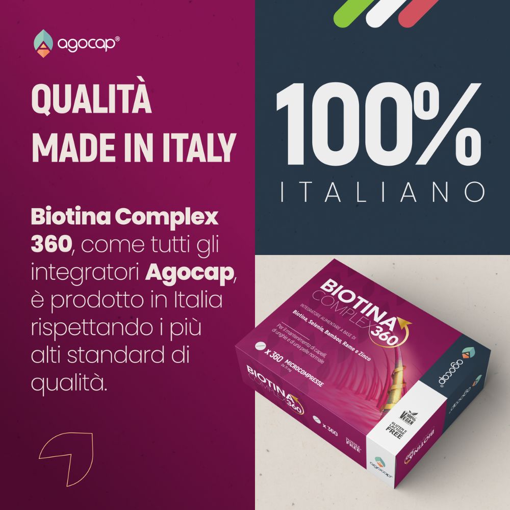 Agocap Biotina Complex 360 biotine cheveux zinc