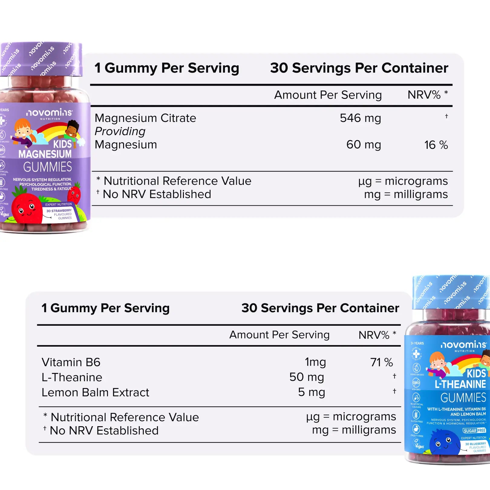 Novomins Coffrets & Packs Pack Détente & Concentration Enfants 3 gummies