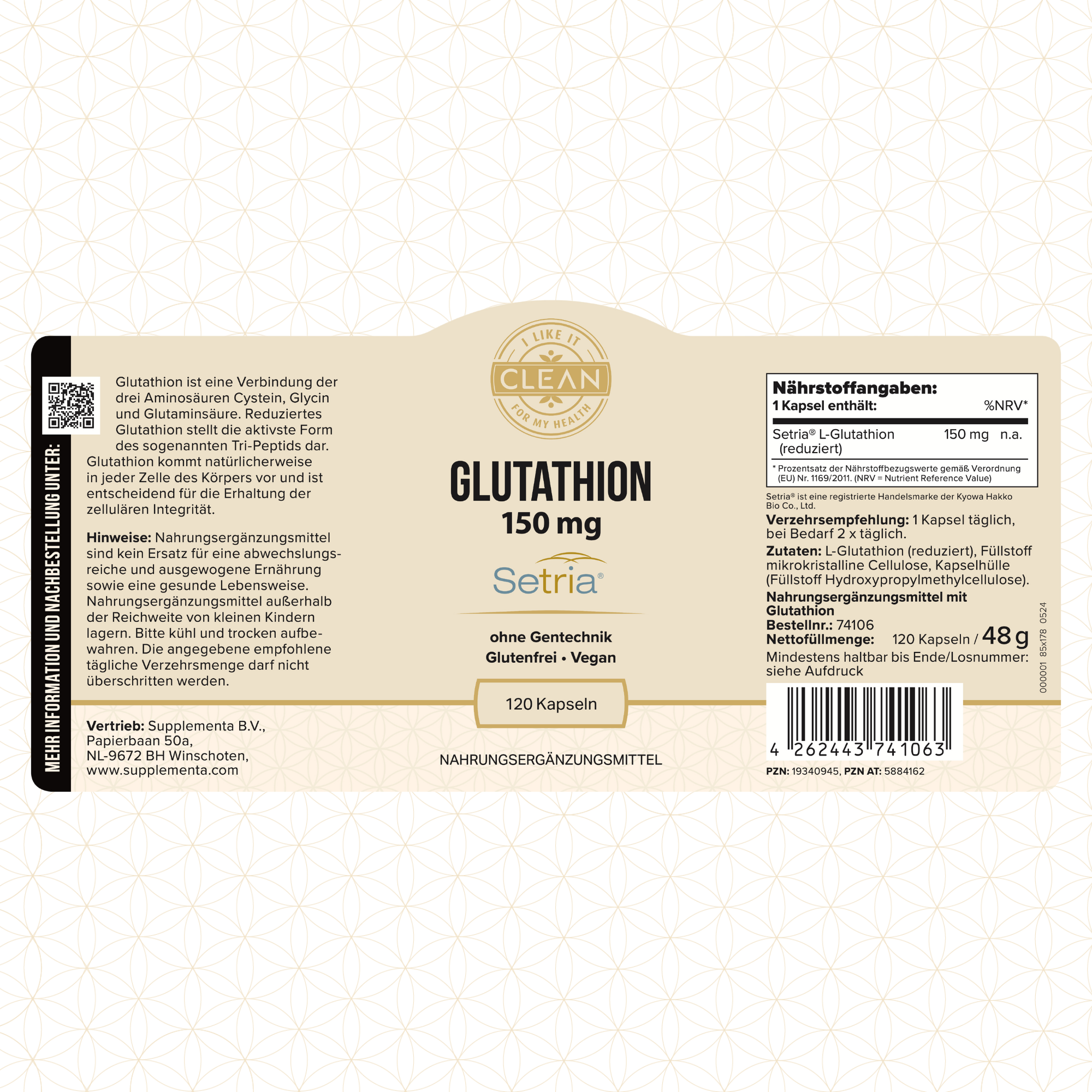 i like it clean Glutathion gélules 120 150 mg antioxydant