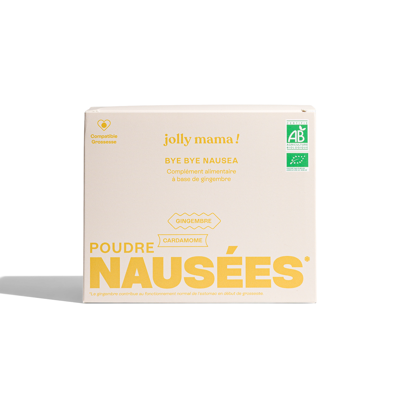 Jolly Mama Bye Bye Nausea gélules gingembre bio