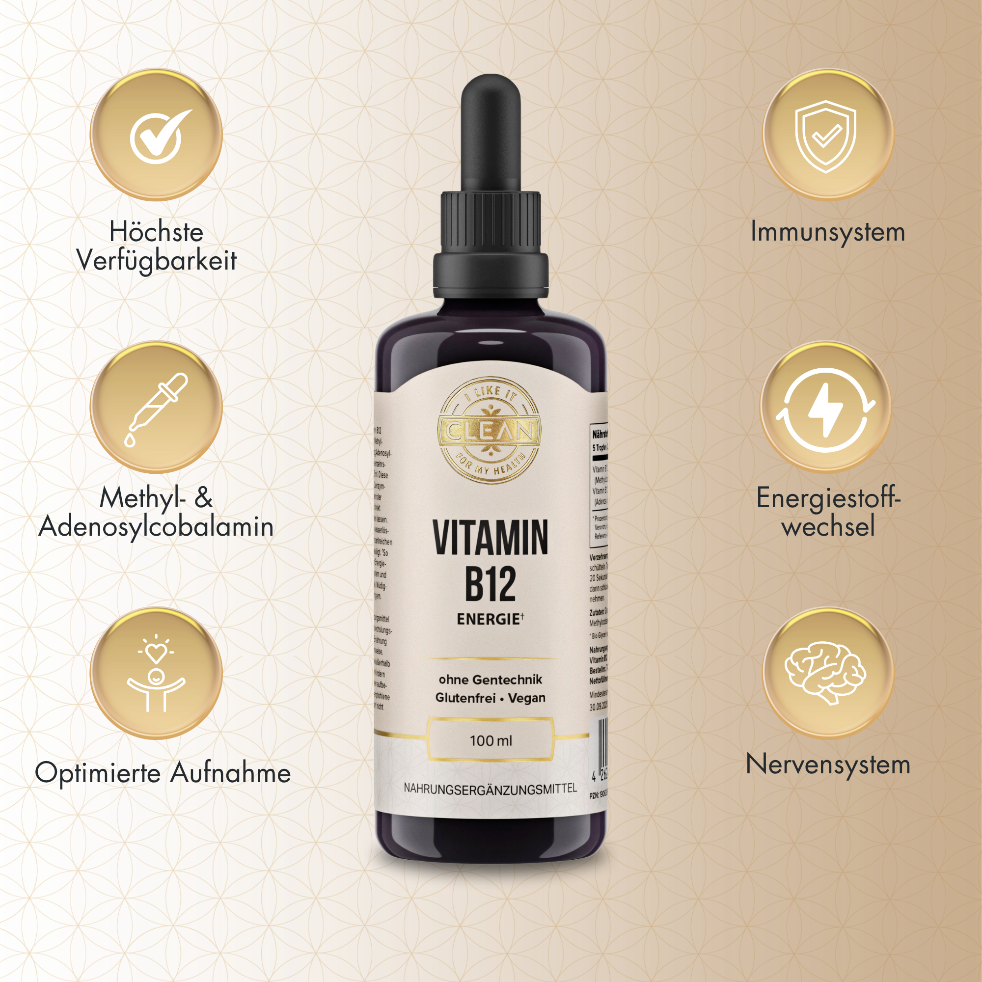 i like it clean Vitamin B12 vitamine B12 liquide 100 ml vegan