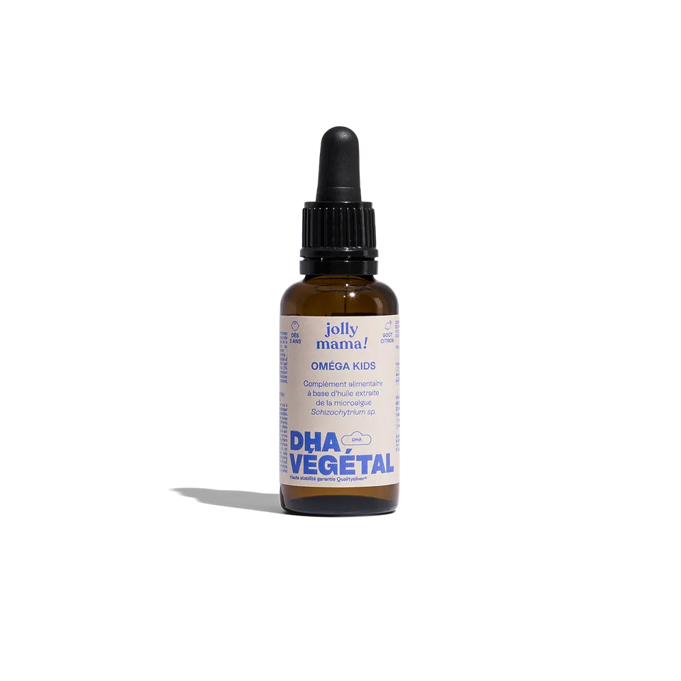 Jolly Mama Omega Kids huile DHA enfant gouttes vegan