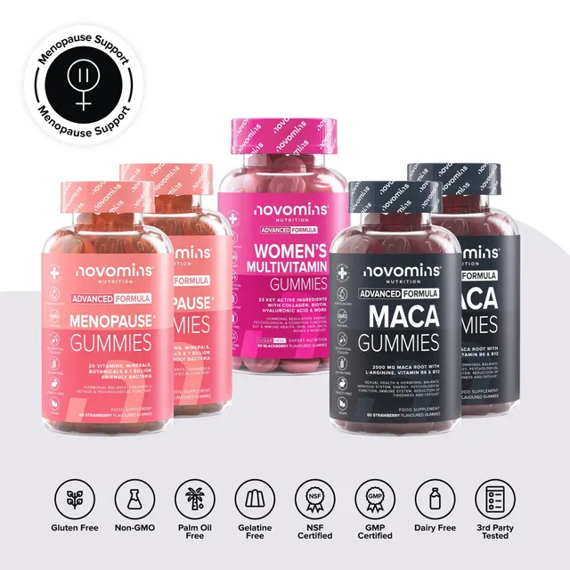 Novomins Coffrets Packs Stack Soutien Ménopause trio