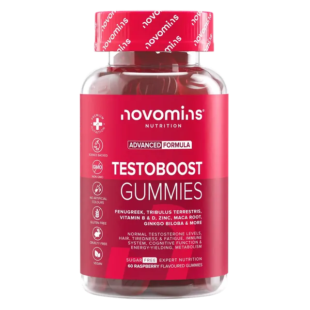 Novomins Libido TestoBoost Gummies maca zinc homme