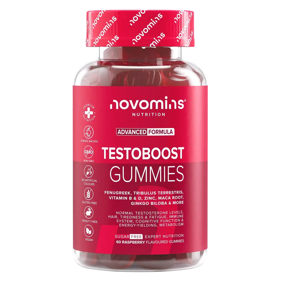 Novomins Libido TestoBoost Gummies maca zinc homme