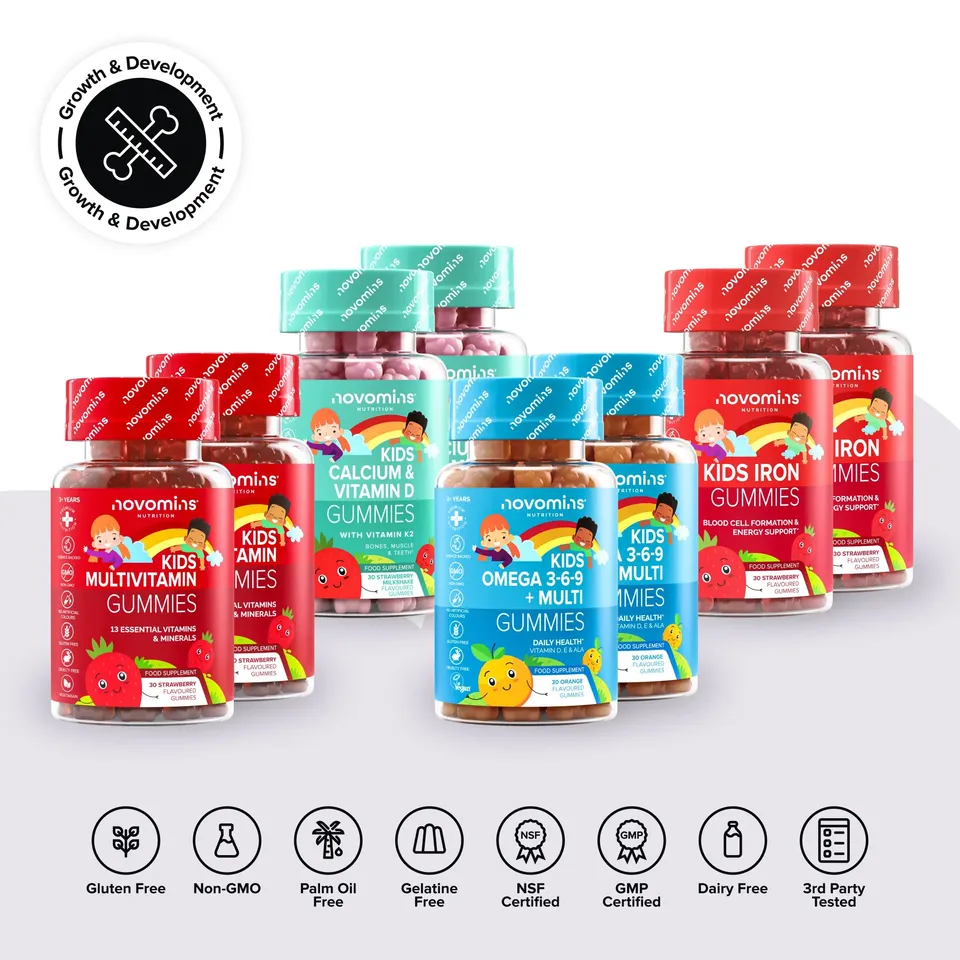 Novomins Coffrets Enfants Coffret Croissance 4 gummies