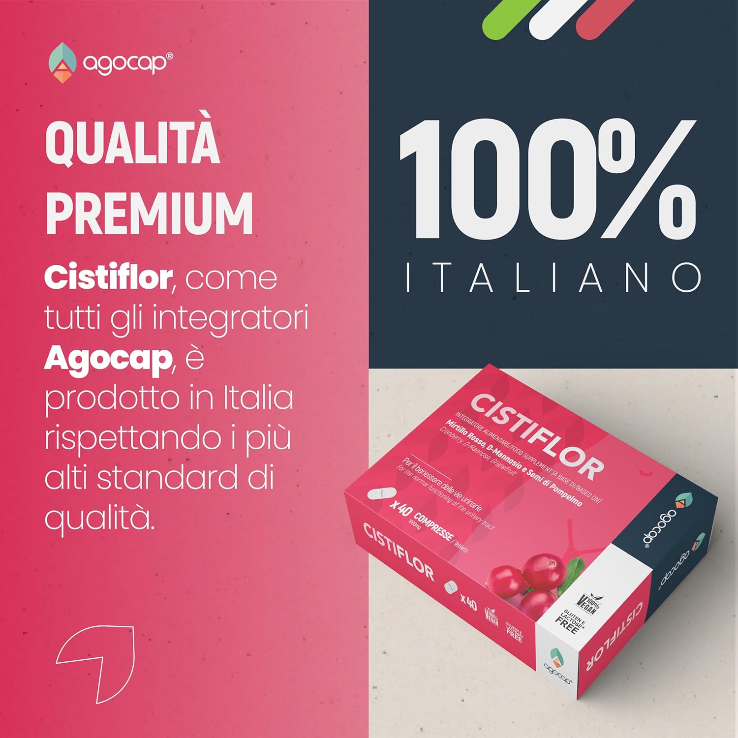 Agocap Cistiflor complément urinaire D-mannose 30 gélules