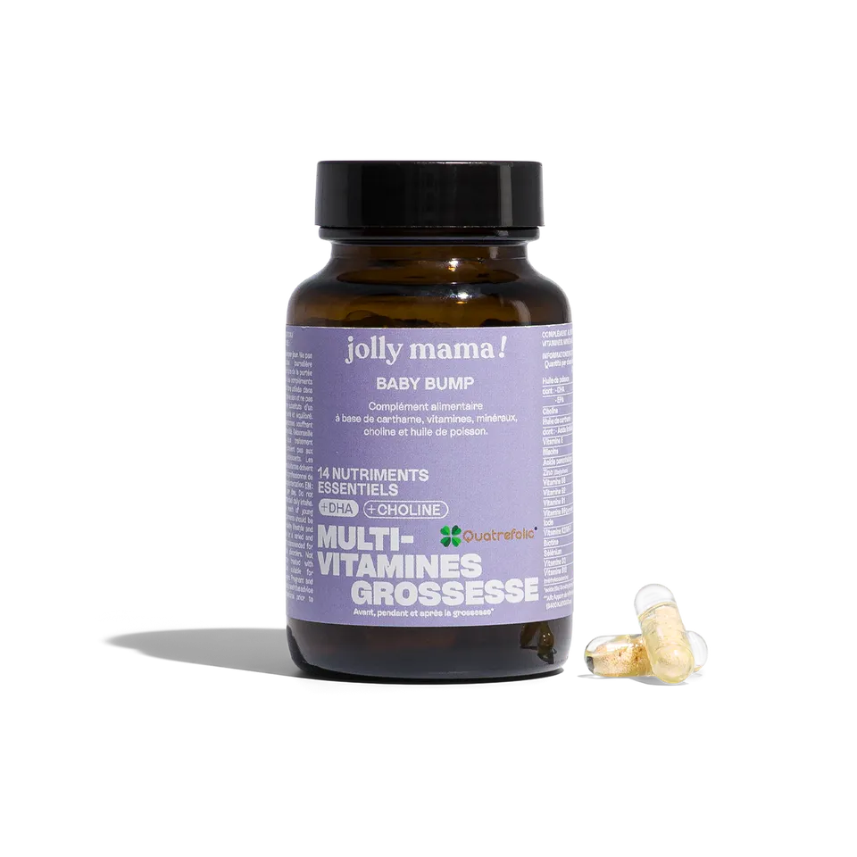Jolly Mama Baby Bump compléments alimentaires DHA 1 mois