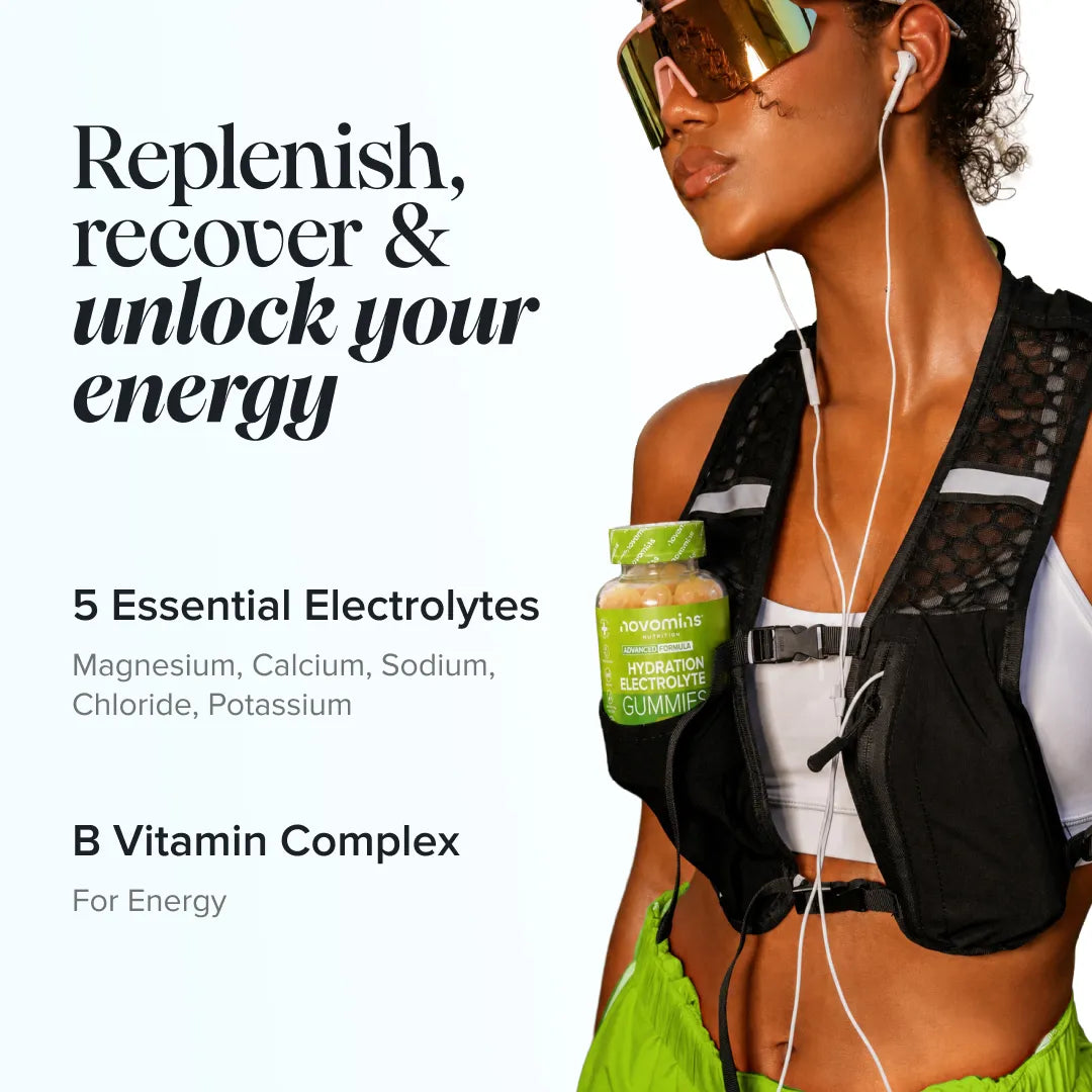 Novomins Sport & Endurance Hydratation Électrolytes Citron