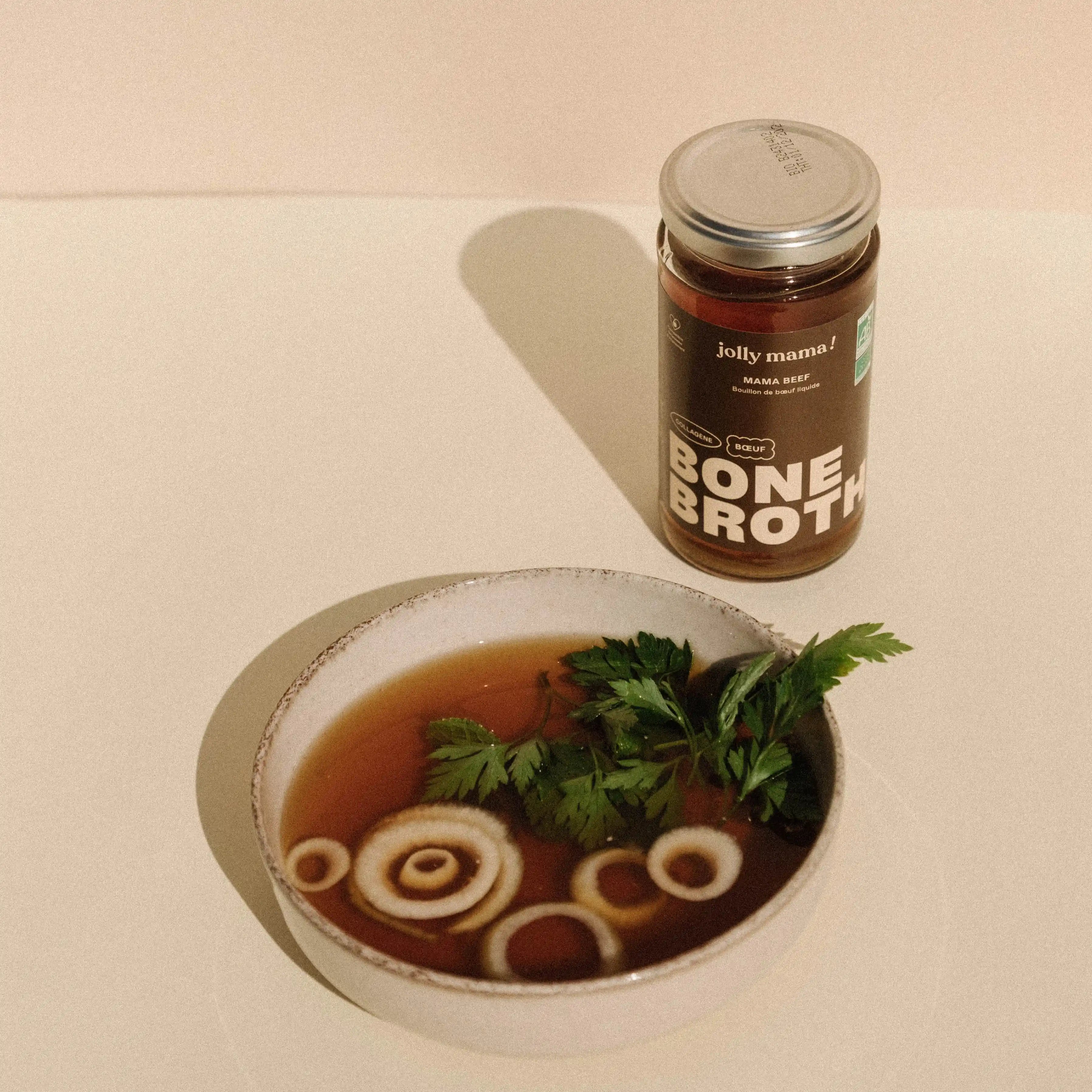 Jolly Mama Bouillons Mama beef bone broth 6 bouillons collagène