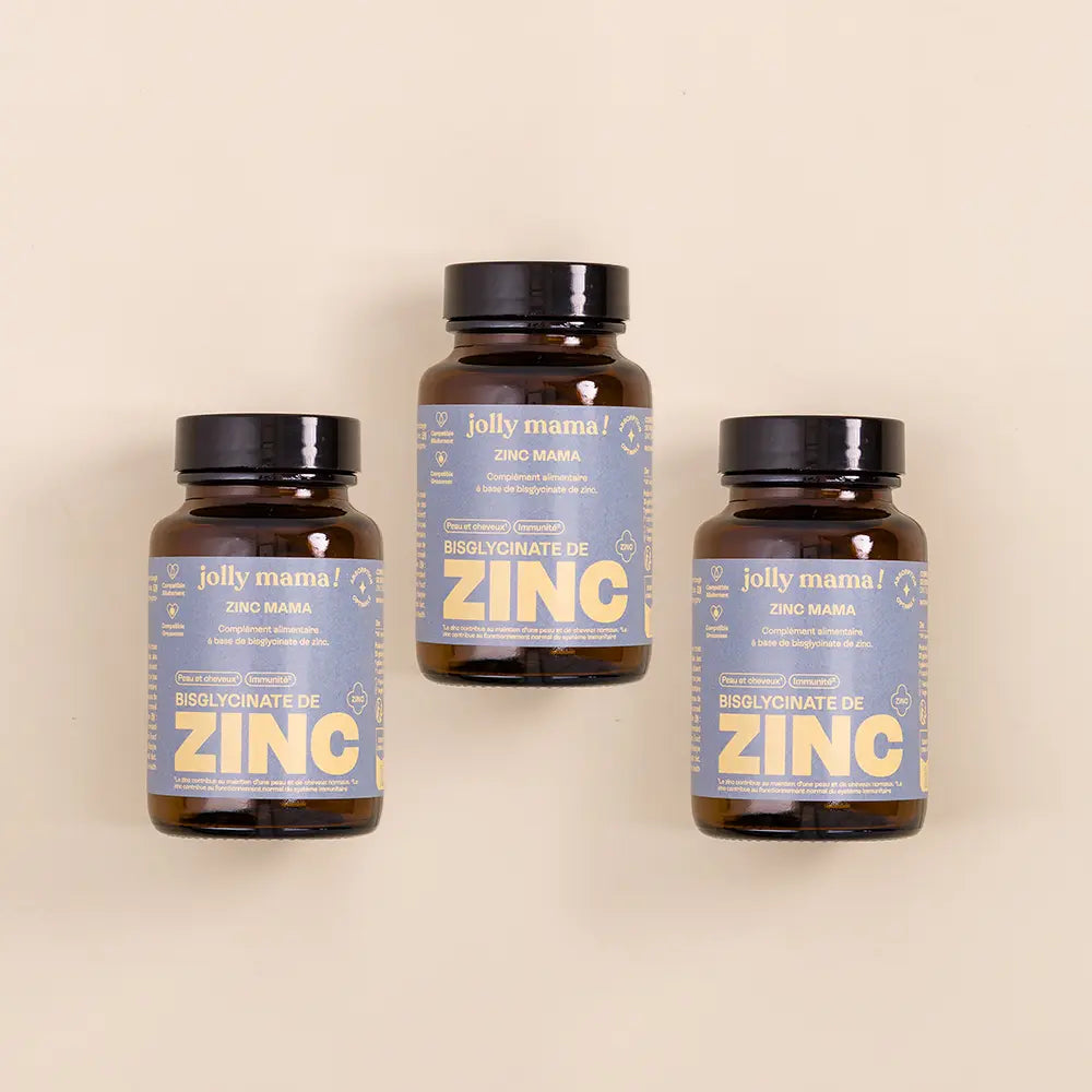 Jolly Mama Zinc Mama gélule zinc bisglycinate 1 mois vegan