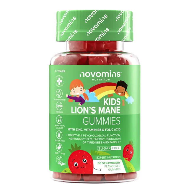 Novomins Lion Gummies Crinière Lion Enfants Mémoire