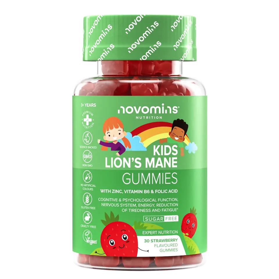 Novomins Lion Gummies Crinière Lion Enfants Mémoire