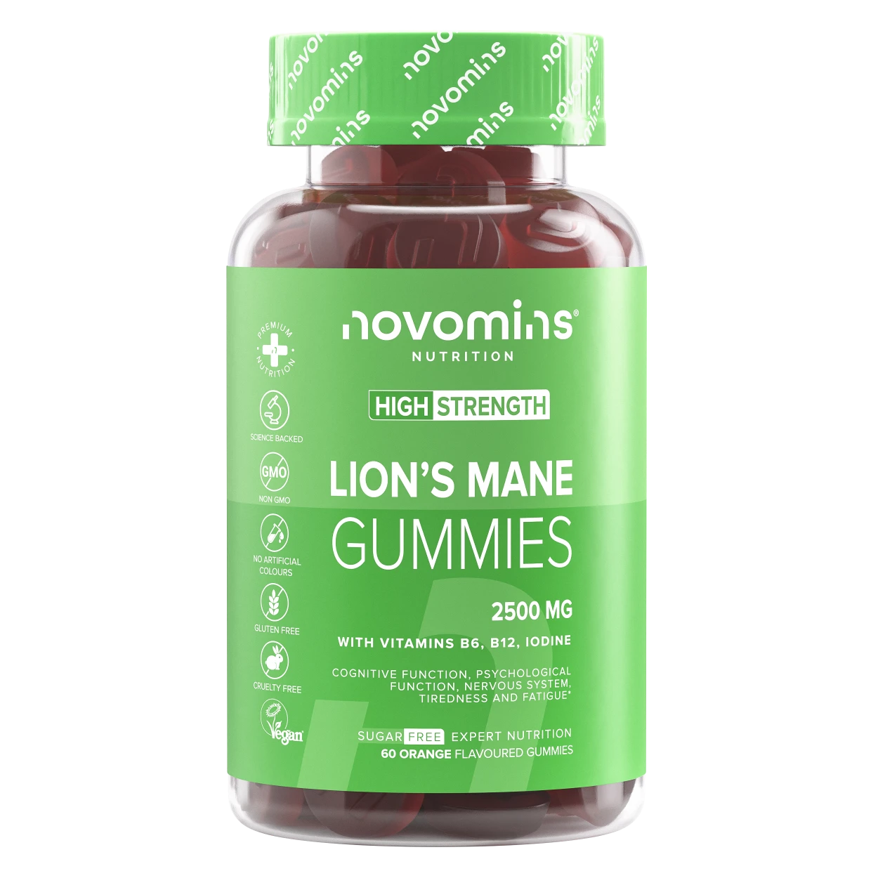 Novomins Esprit & humeur Gummies Champignon 2500 mg Lion's Mane