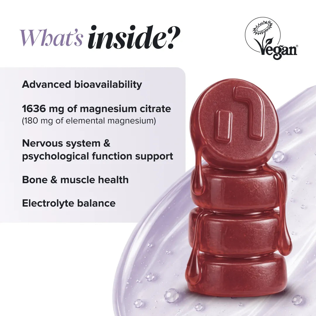 Novomins Énergie Gummies Magnésium 1636 mg fatigue