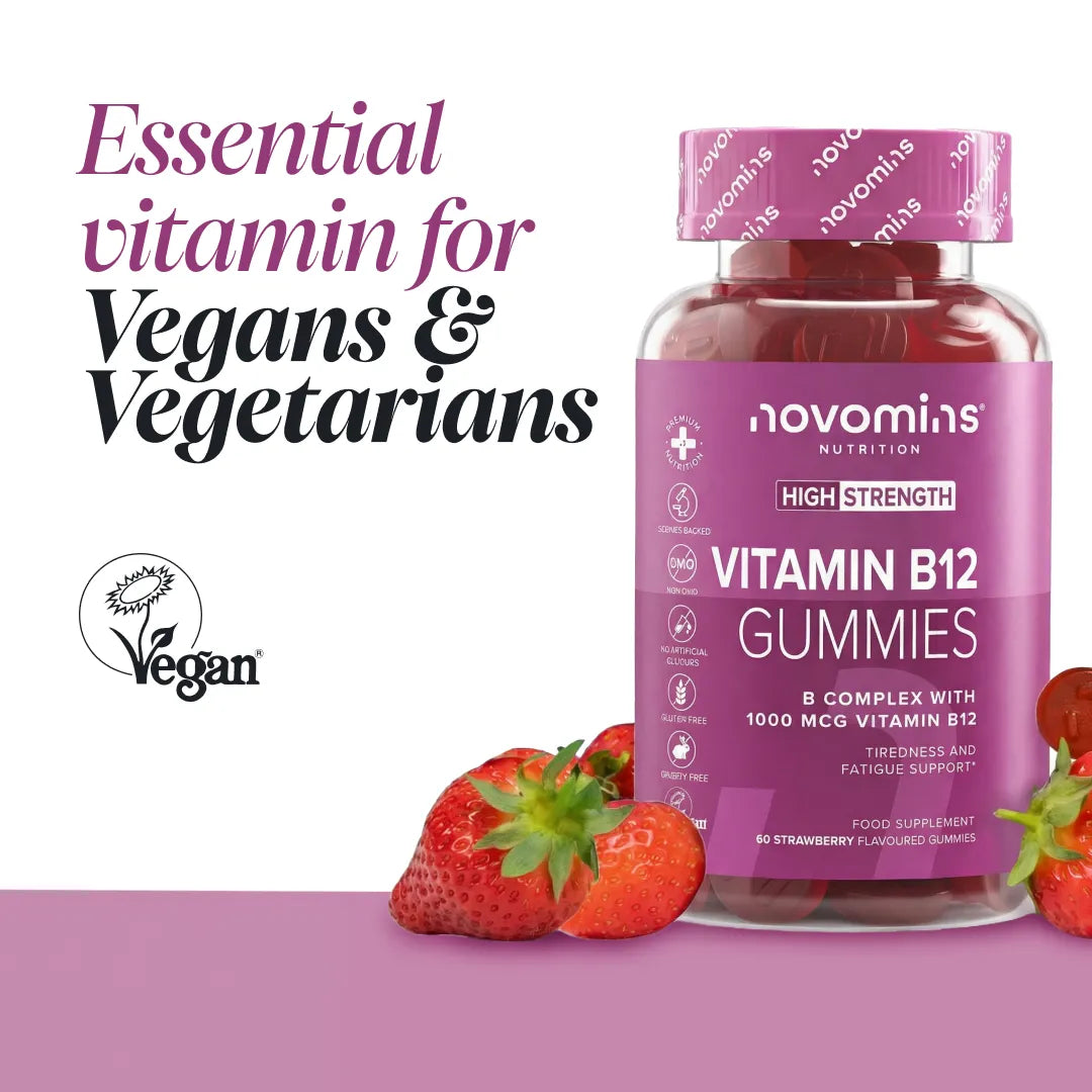 Novomins Immunité Gummies Vitamine B12 1000 mcg énergie