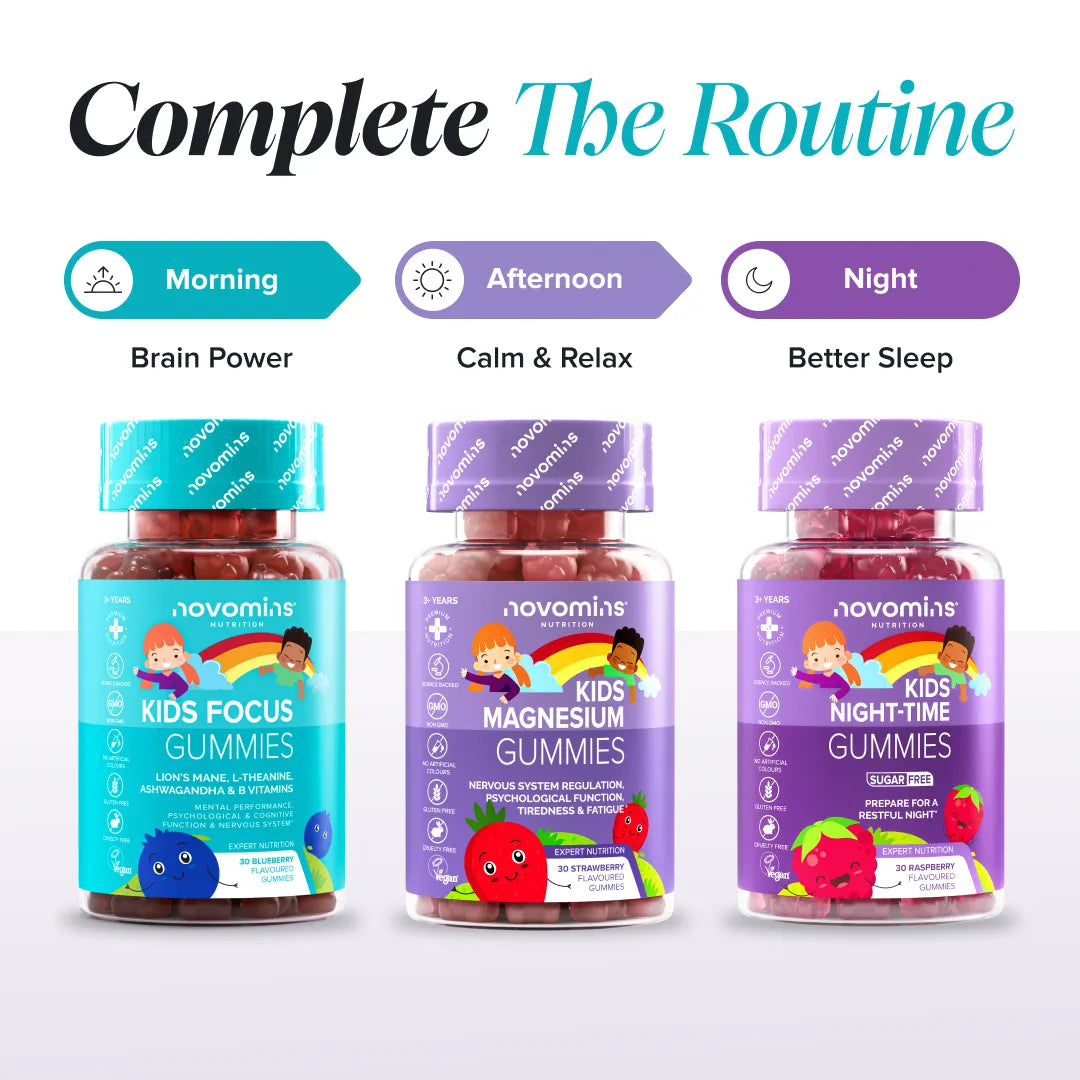 Novomins Apprentissage Enfants Gummies Focus Lion B5