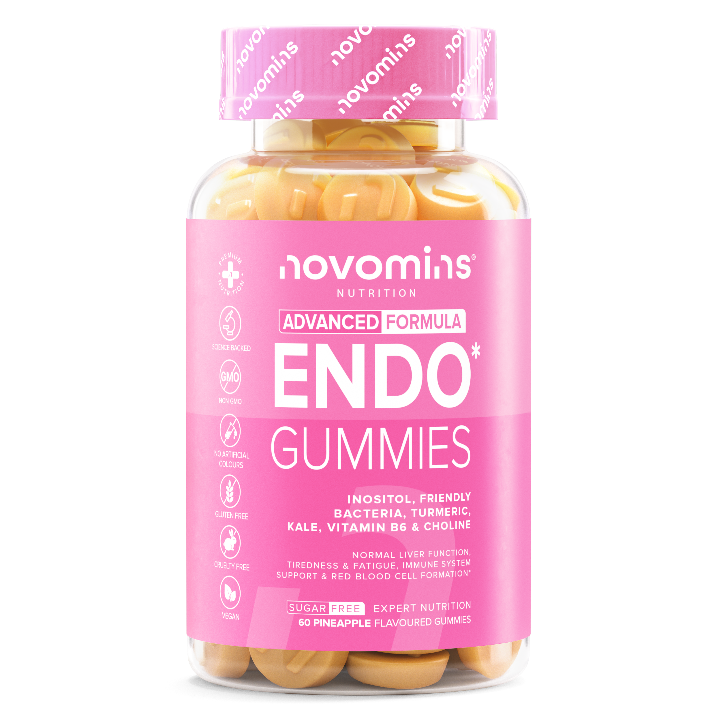 Novomins Hormones Gummies Endo B6 inositol femme