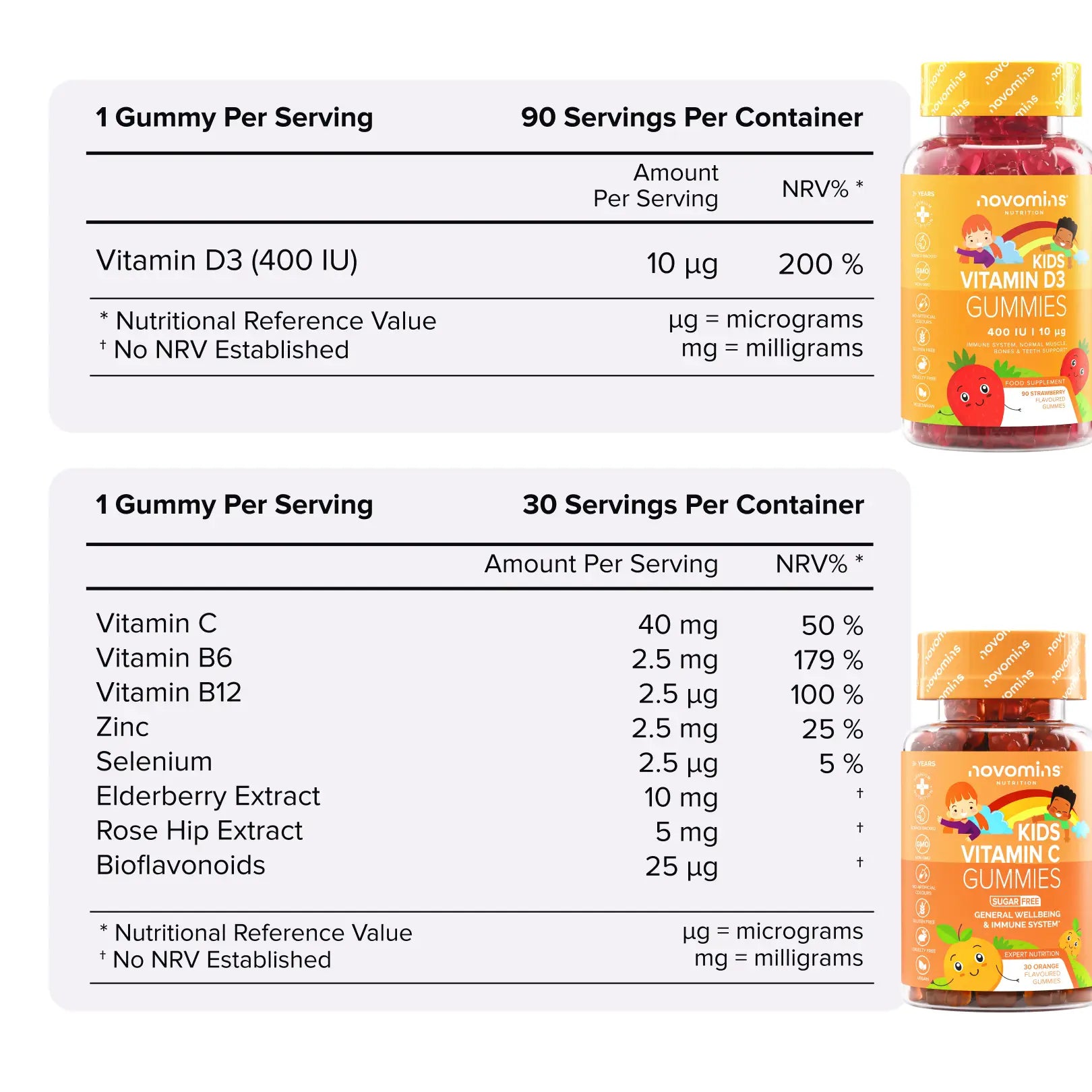 Novomins Coffrets Stack Immunité Enfants 5 gummies