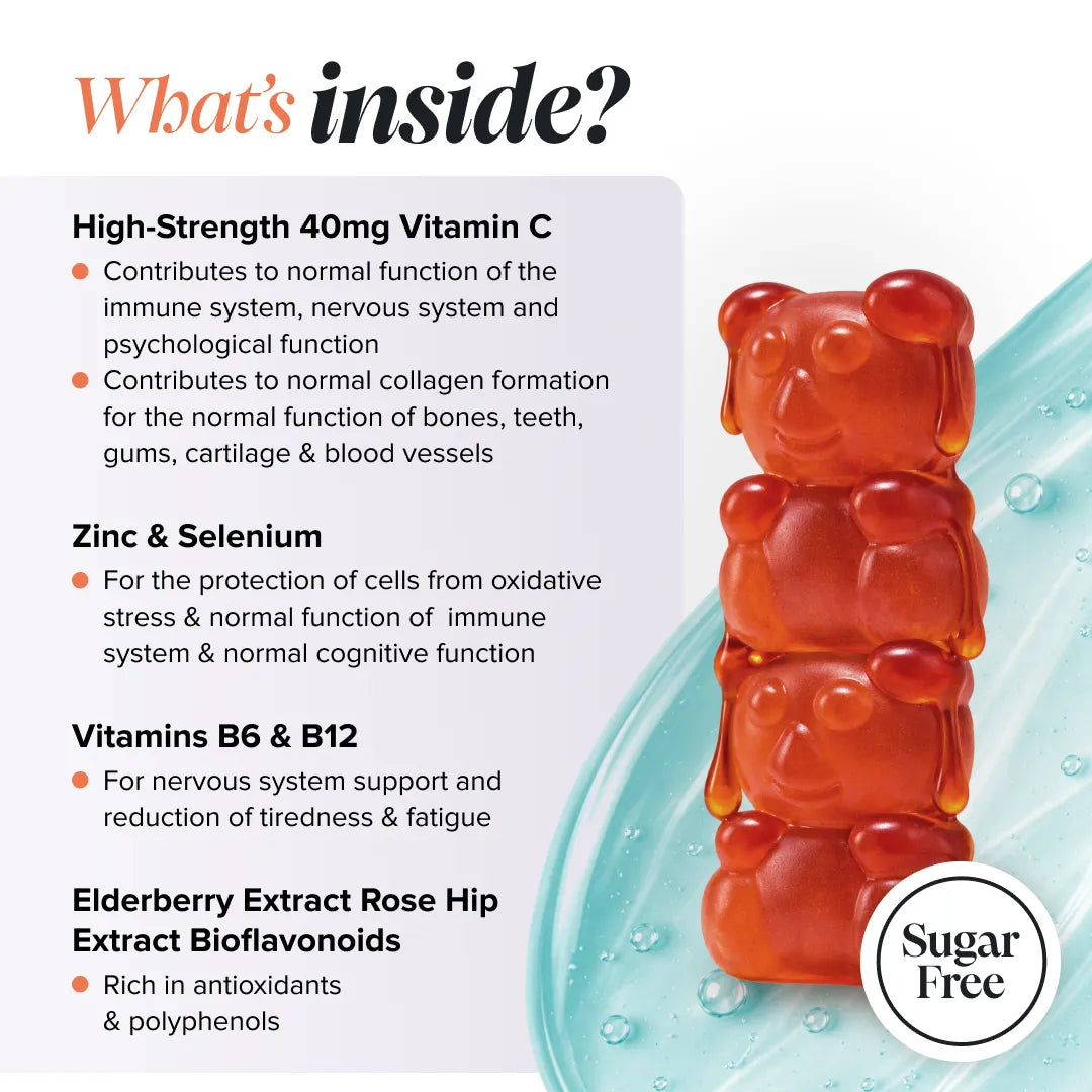 Novomins Vitamine C Enfants gummies sureau immunité