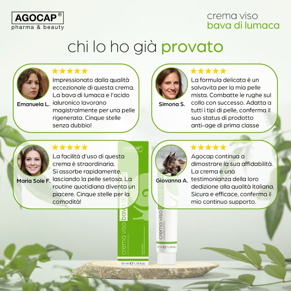 Agocap Skincare Bave Escargot crème visage 50 ml