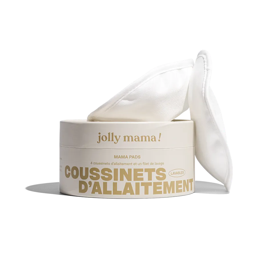 Jolly Mama Accessoires Coussinets d'allaitement lavables bambou bio