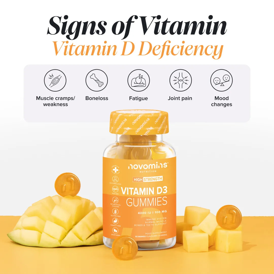 Novomins Immunité Gummies Vitamine D3 4000 UI os