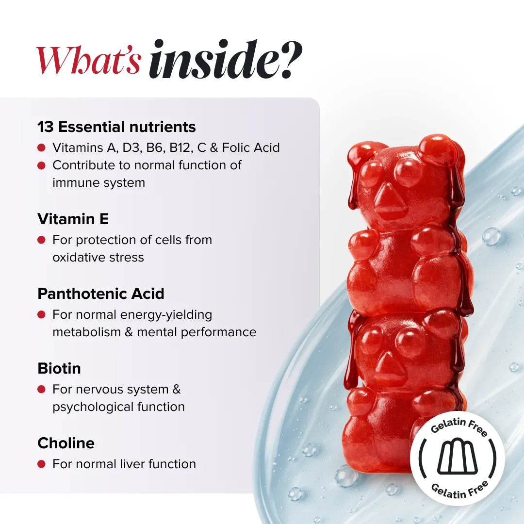 Novomins Multivitamines Enfants gummies 13 vitamines vegan