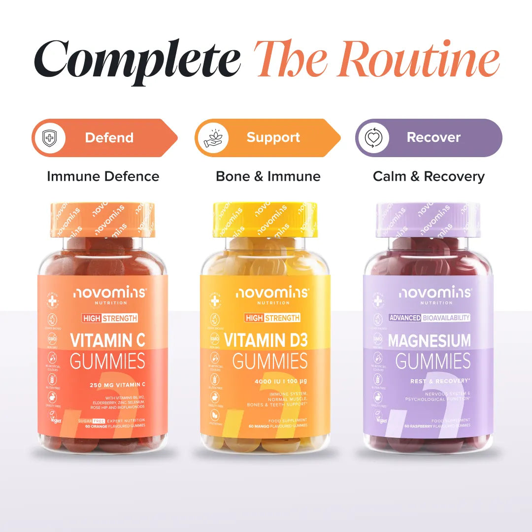 Novomins Immunité Gummies Vitamine C zinc sureau