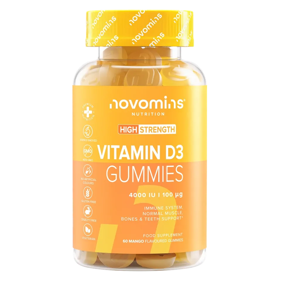 Novomins Immunité Gummies Vitamine D3 4000 UI os