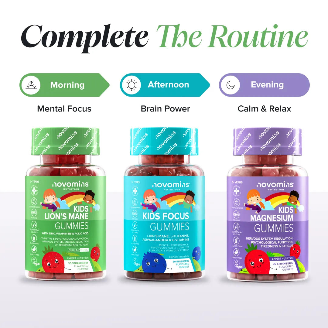 Novomins Lion Gummies Crinière Lion Enfants Mémoire