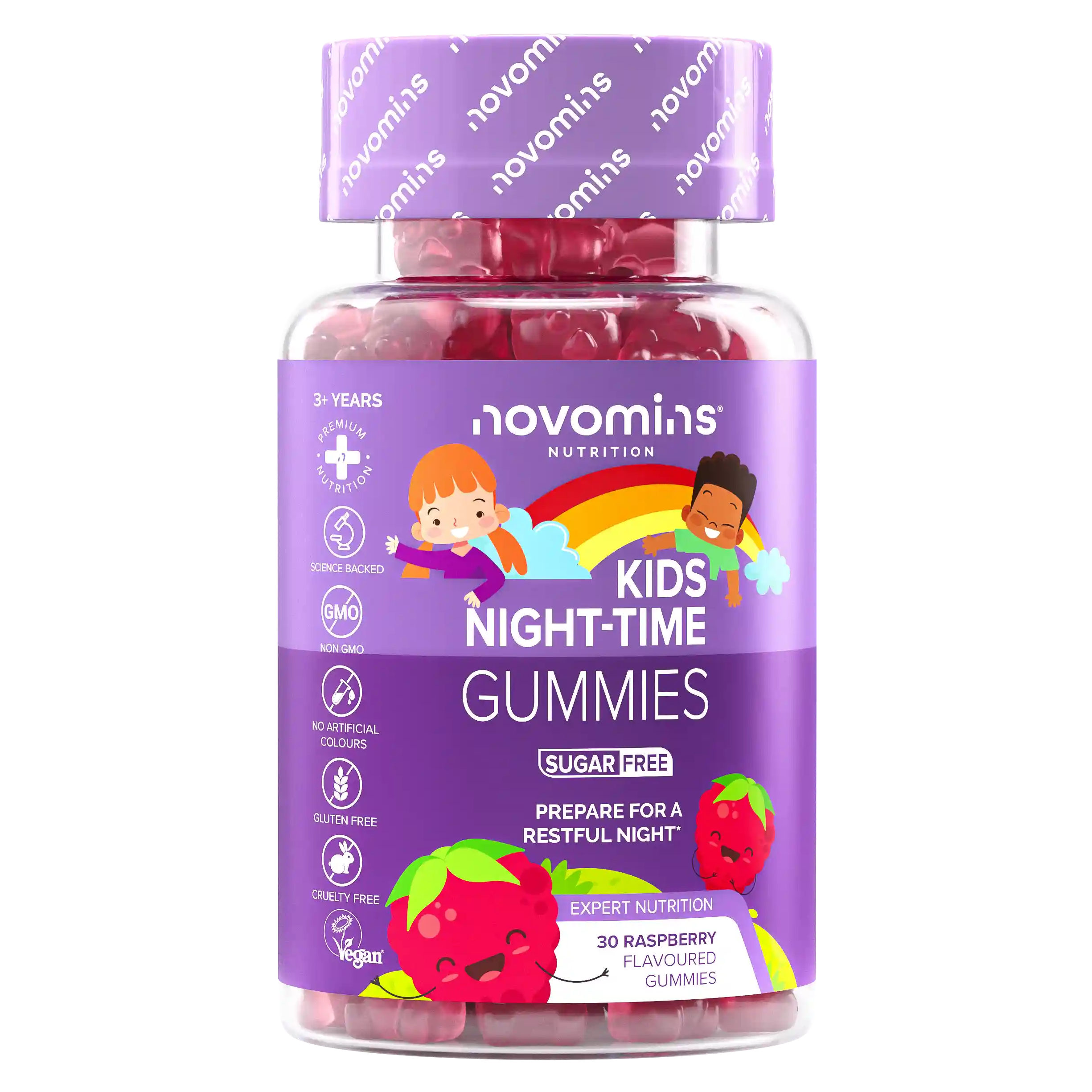 Novomins Nuit Gummies Nuit Enfants mélisse camomille