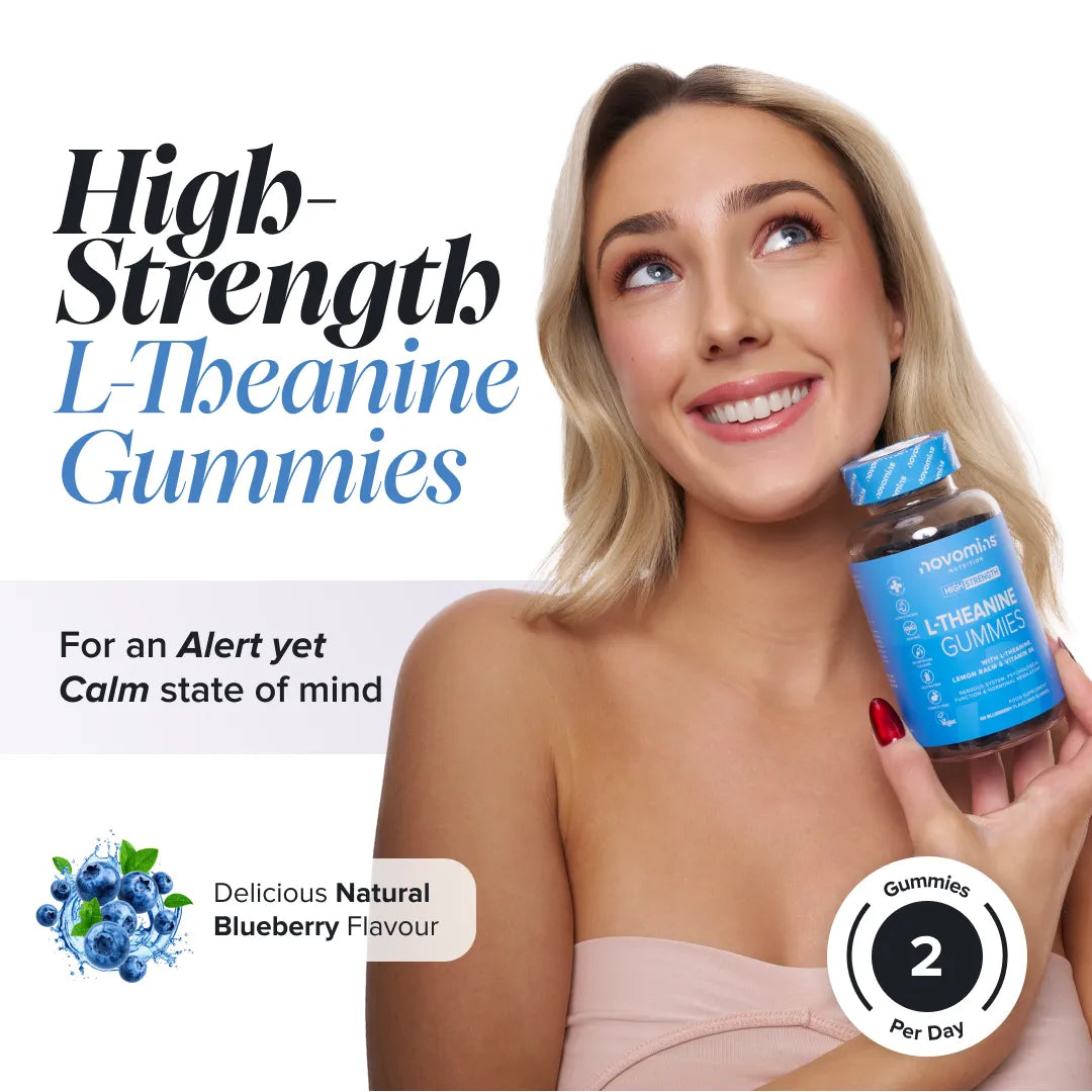 Novomins Esprit & humeur Gummies L-Théanine Mélisse calme