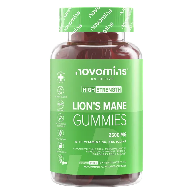Novomins Esprit & humeur Gummies Champignon 2500 mg Lion's Mane