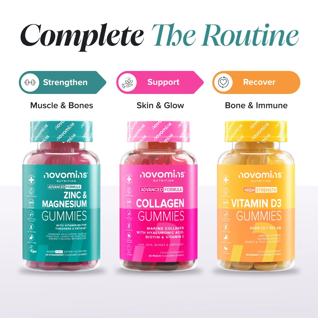 Novomins Zinc Magnésium B6 gummies sans sucre immunité
