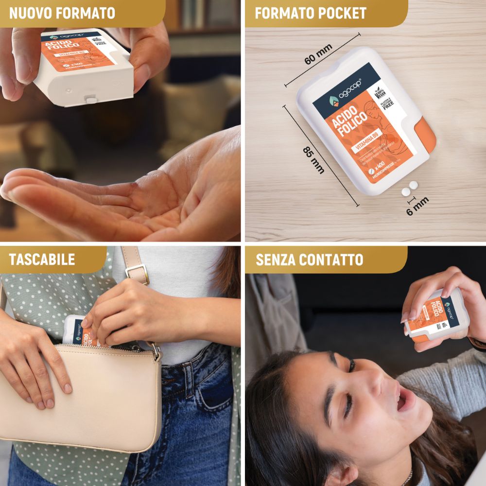 Agocap Gravidanza acide folique B9 400mcg 400 micro-comprimés