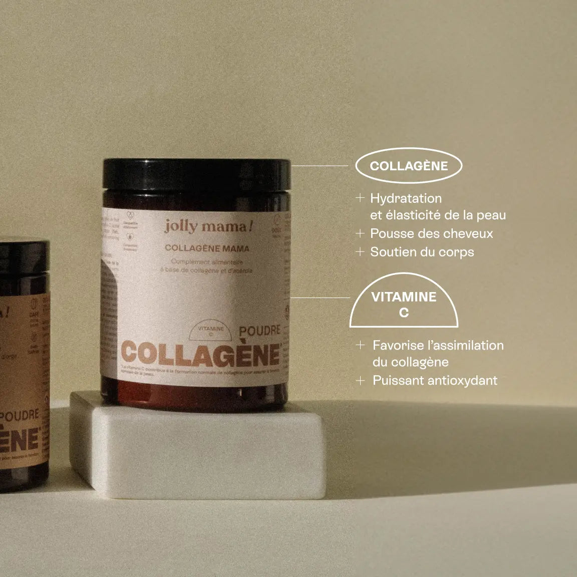 Jolly Mama Collagène Mama poudre collagène marin peau 1 mois