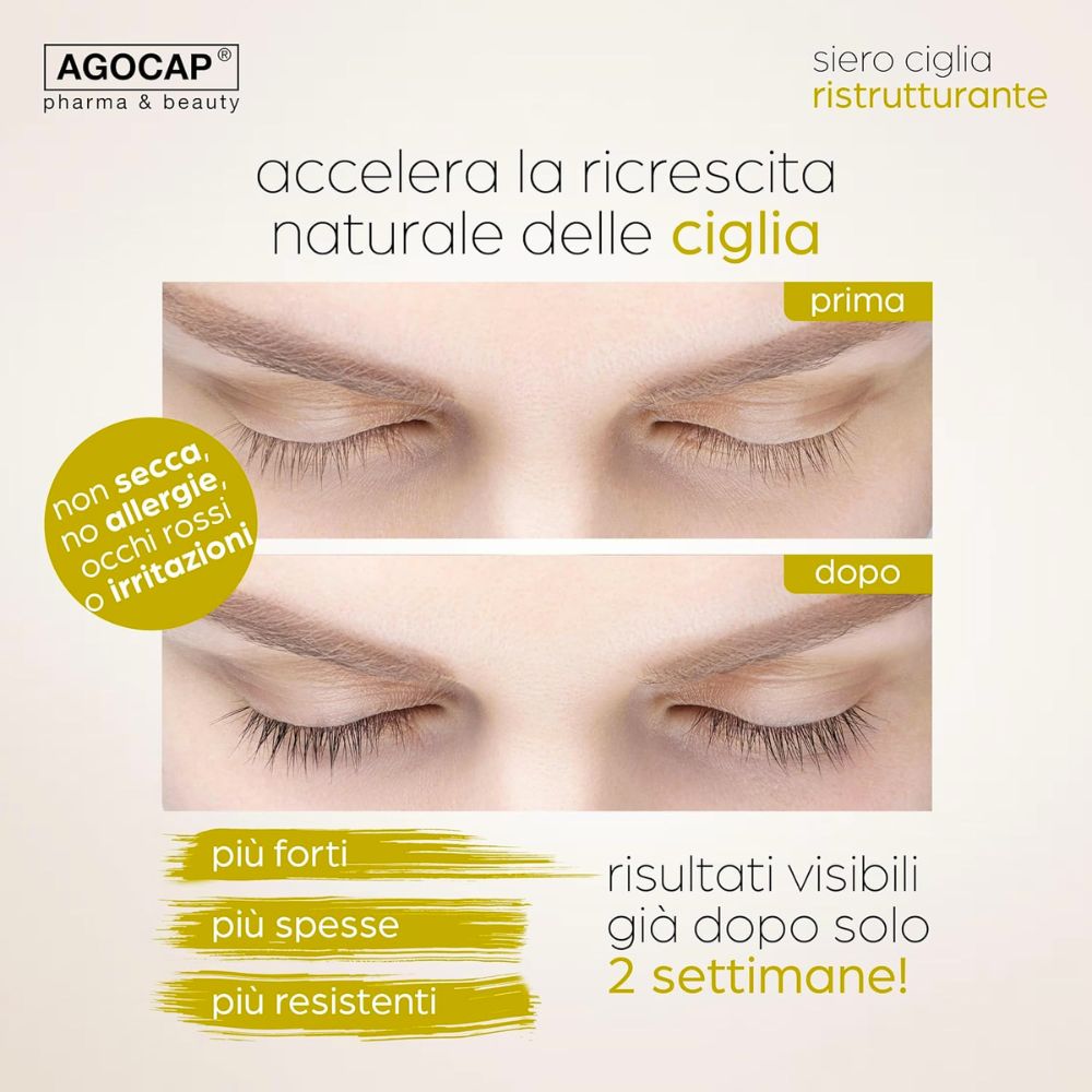 Agocap Sérum Cils fortifiant allongeant naturel