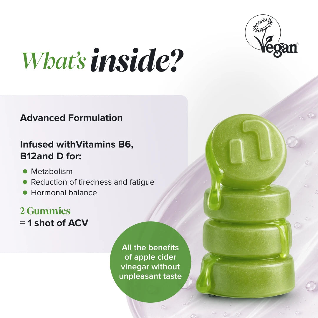 Novomins Vinaigre de Cidre gummies pomme métabolisme