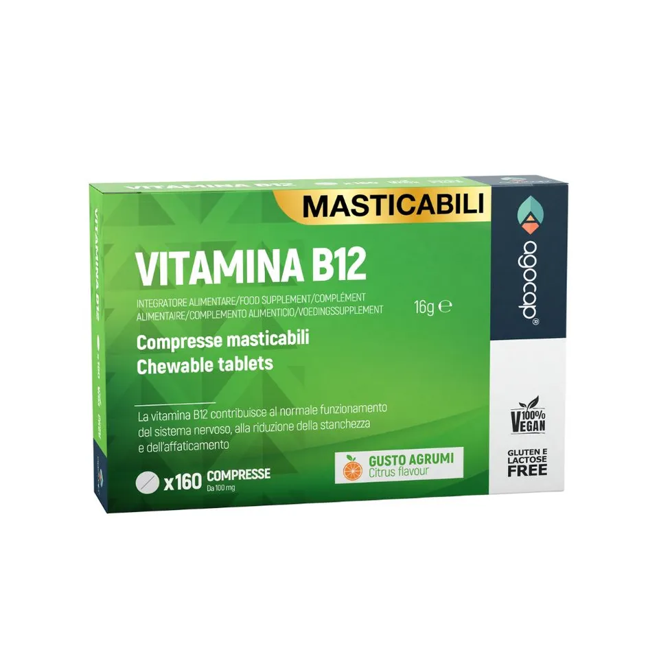 Agocap Vitamine e Minerali Vitamine B12 1000 mcg comprimés agrumes 160
