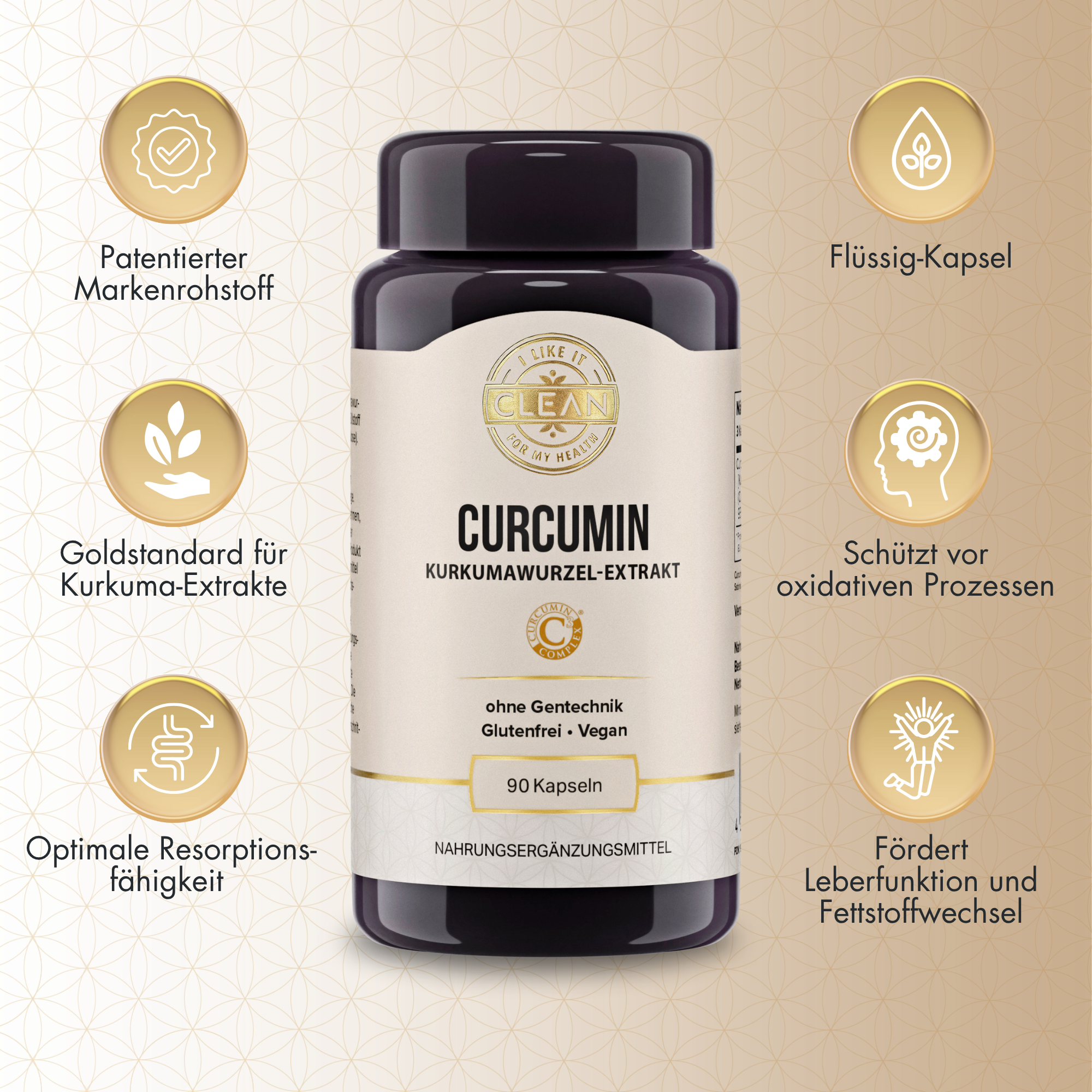 i like it clean Curcumin gélules 90 gélules curcuma 95%