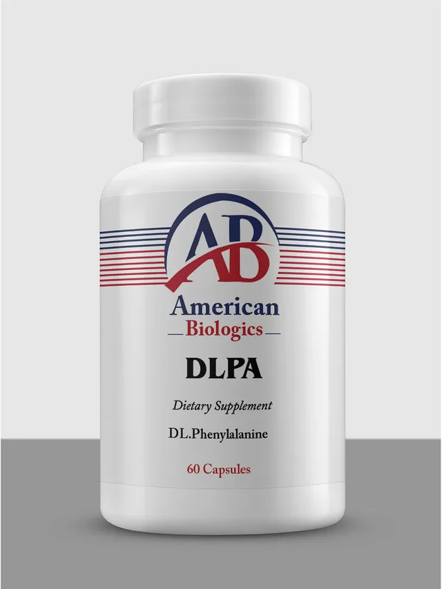American Biologics DLPA gélules phénylalanine 750mg 60
