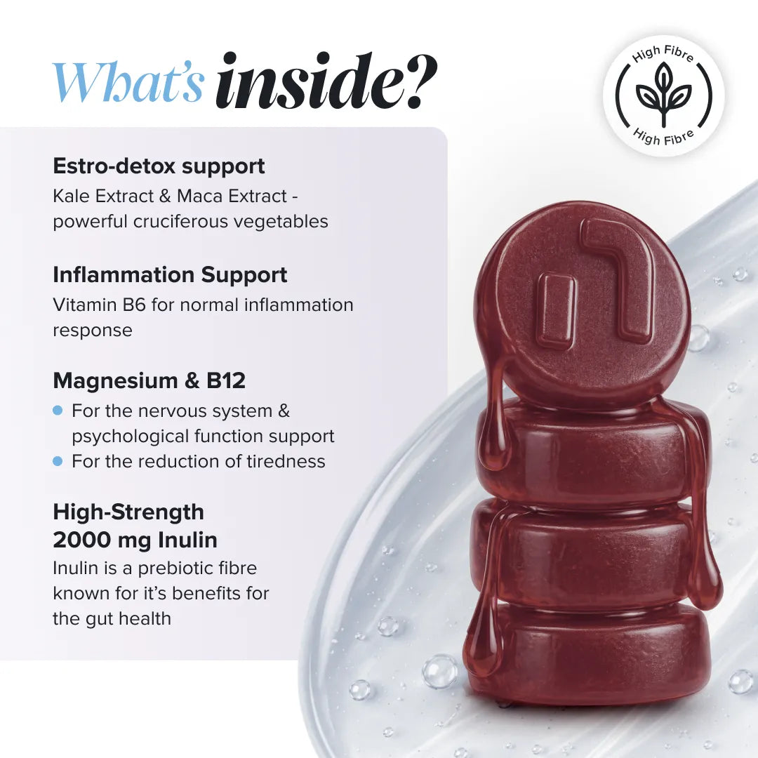 Novomins Périménopause Estro Balance gummies femme maca