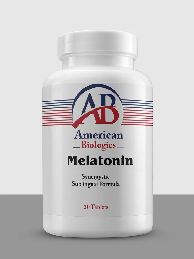 American Biologics Melatonin comprimés sommeil fraise