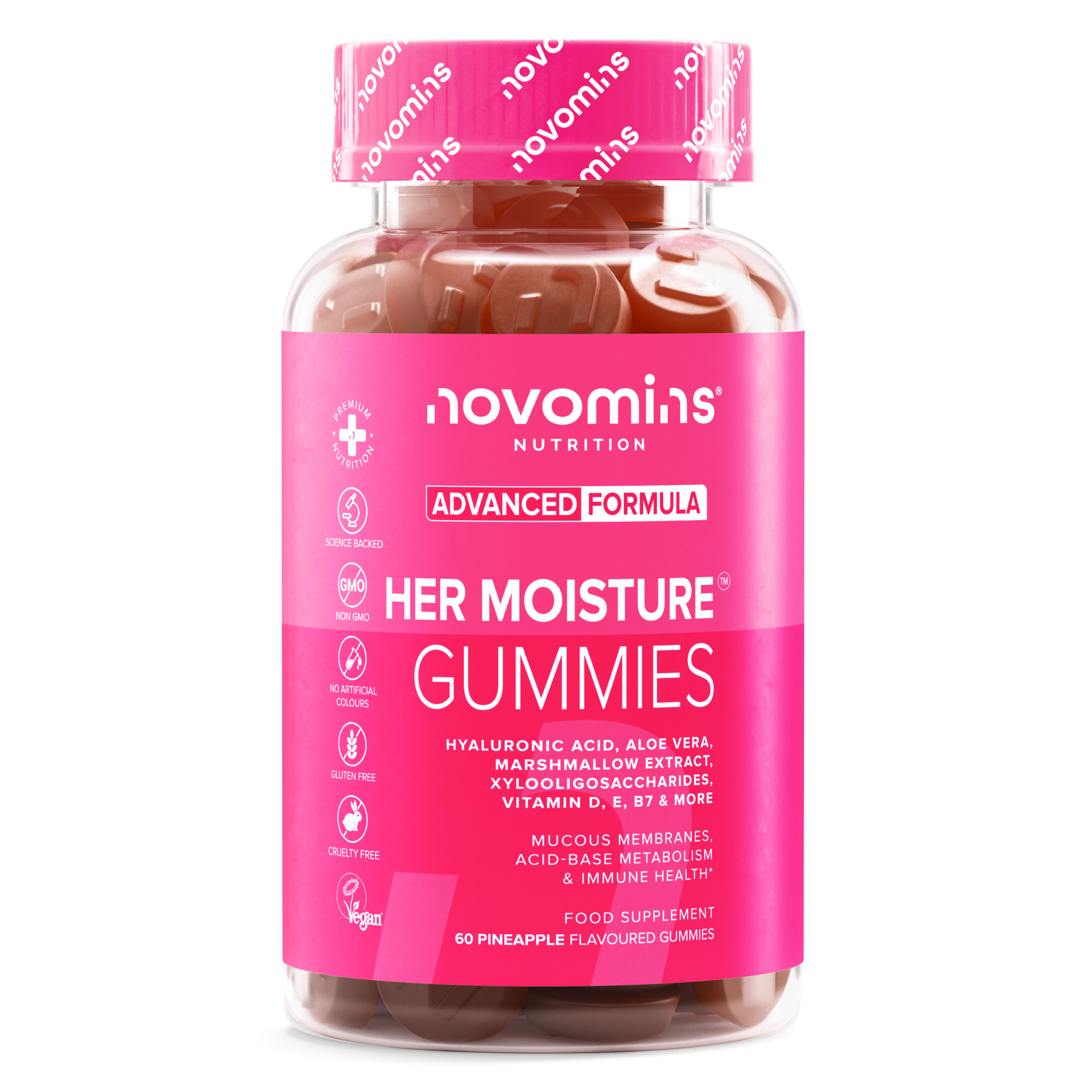 Novomins Confort Intime Gummies Ananas Hydratation