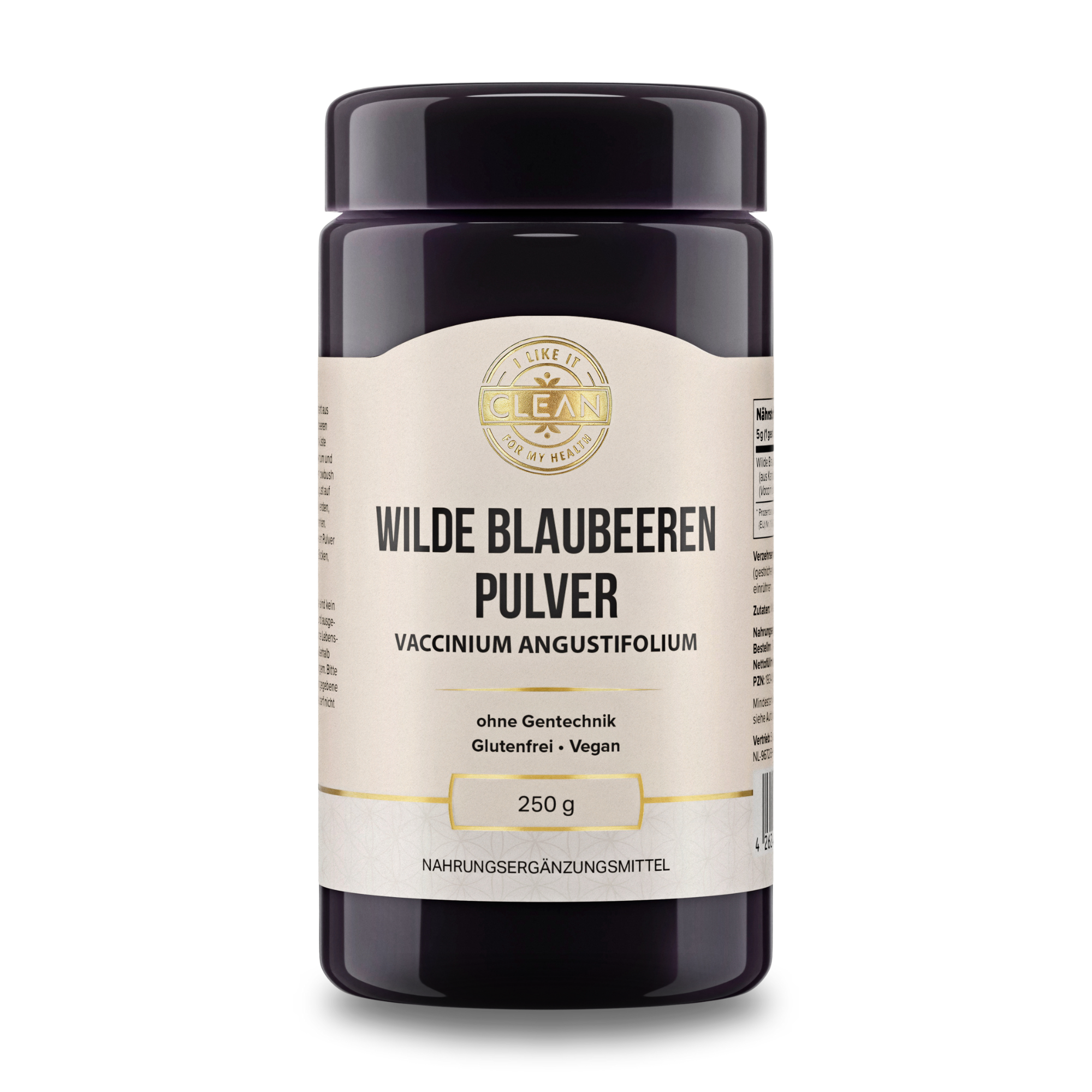 i like it clean Wilde Blaubeere poudre 250 g vegan
