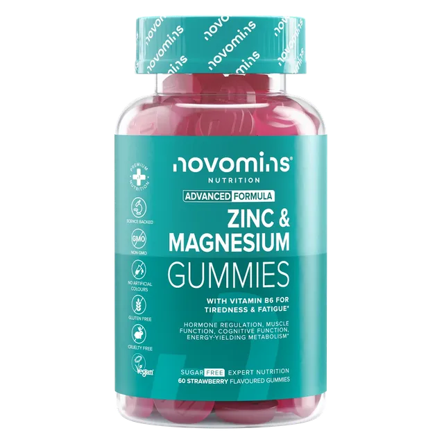 Novomins Zinc Magnésium B6 gummies sans sucre immunité