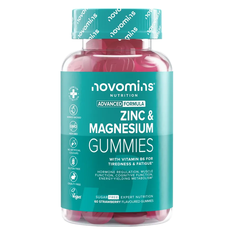 Novomins Zinc Magnésium B6 gummies sans sucre immunité