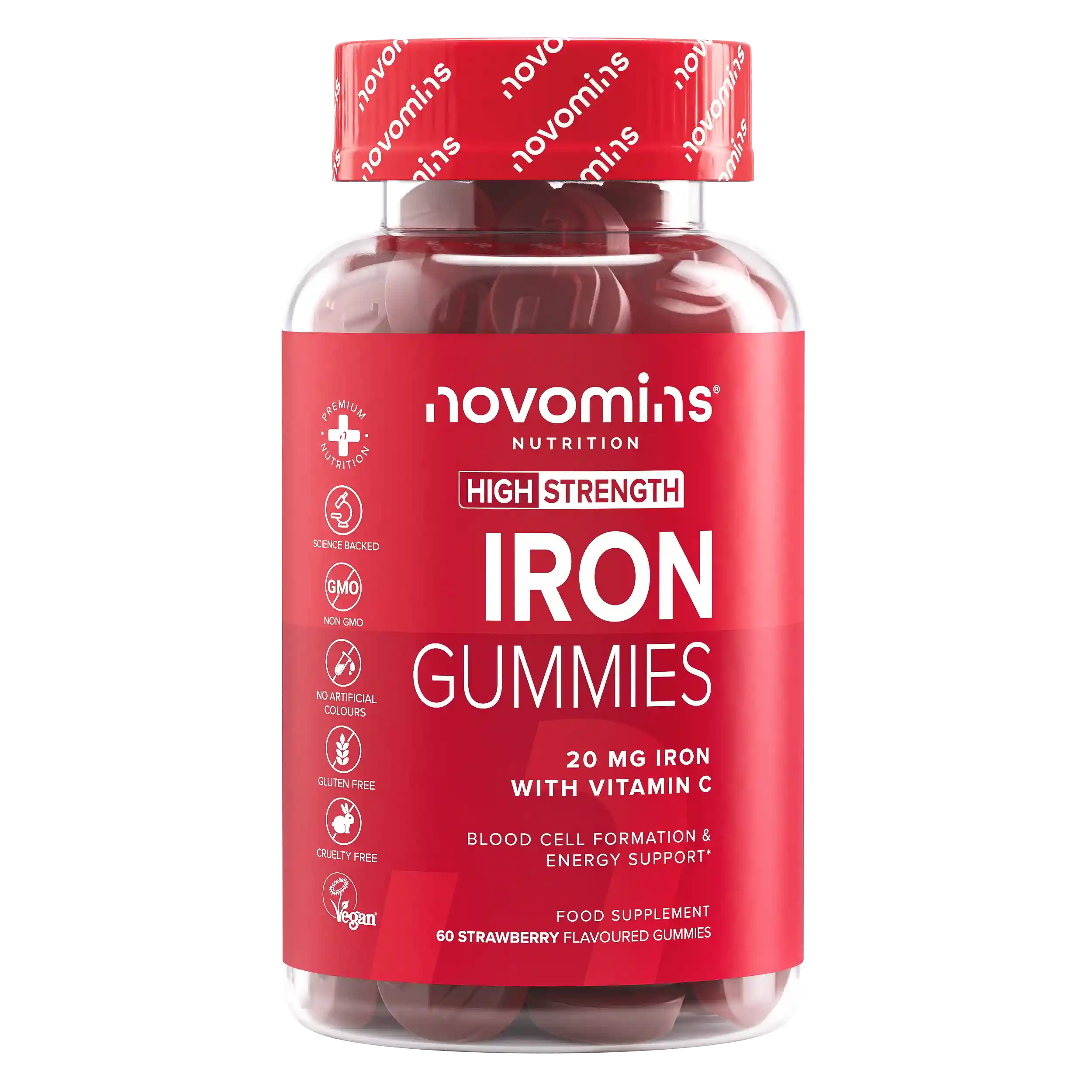Novomins Immunité Gummies Fer vitamine C fatigue