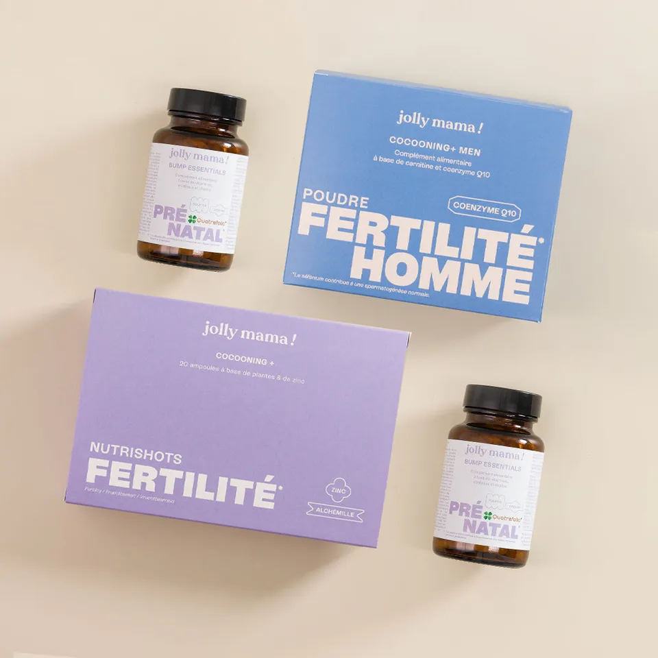 Jolly Mama Pack Fertilité duo multivitamines couple zinc sélénium